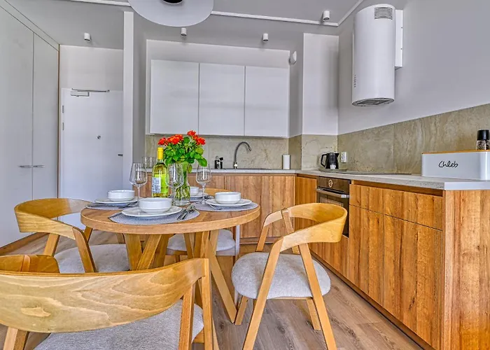 D204 Eco Boho Z 2 Sypialniami Z Basenem, Sauna, Jacuzzi, Przy Samej Plazy - 5d 아파트 니에초르체