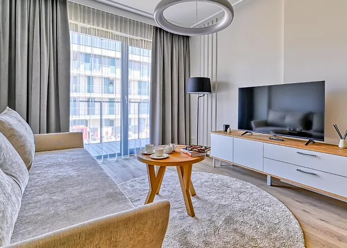 아파트 D204 Eco Boho Z 2 Sypialniami Z Basenem, Sauna, Jacuzzi, Przy Samej Plazy - 5d *